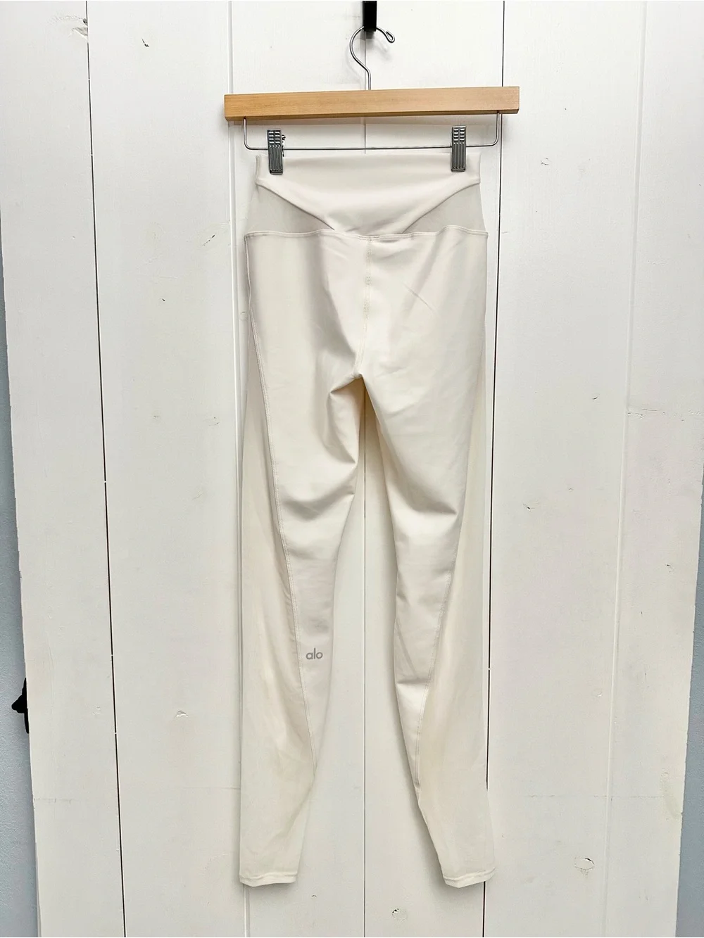 Alo Yoga Airlift Mesh High-Waist Allure Legging In Ivory Size XS